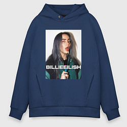 Толстовка оверсайз мужская Billie Eilish, цвет: тёмно-синий