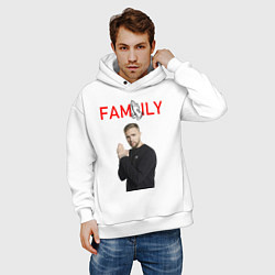 Толстовка оверсайз мужская ЕГОР КРИД - FAMILY, цвет: белый — фото 2