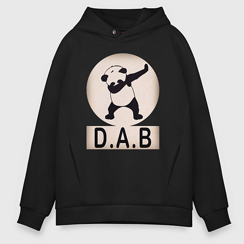 Мужское худи оверсайз DAB Panda / Черный – фото 1