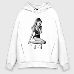 Толстовка оверсайз мужская ARIANA GRANDE, цвет: белый