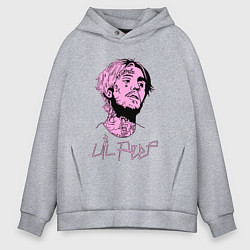 Толстовка оверсайз мужская LIL PEEP, цвет: меланж