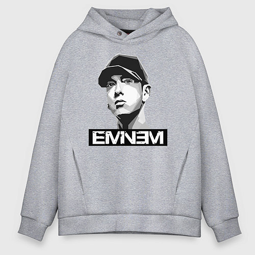 Мужское худи оверсайз Eminem / Меланж – фото 1