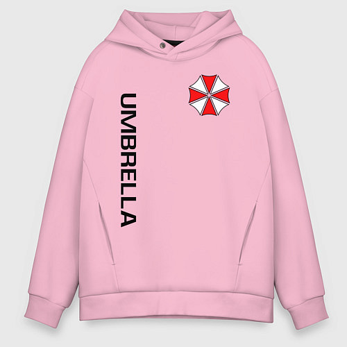 Мужское худи оверсайз UMBRELLA CORP / Светло-розовый – фото 1