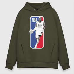 Толстовка оверсайз мужская NBA Kobe Bryant, цвет: хаки