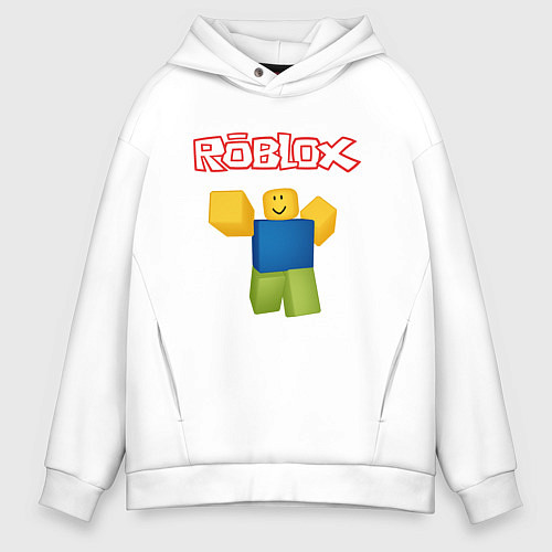 Мужское худи оверсайз ROBLOX / Белый – фото 1