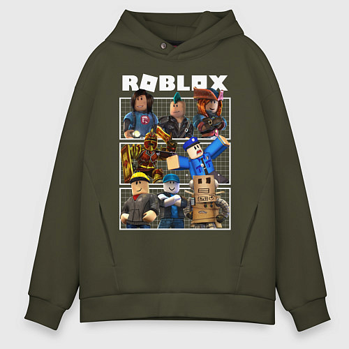 Мужское худи оверсайз ROBLOX / Хаки – фото 1