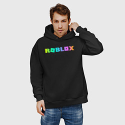 Толстовка оверсайз мужская ROBLOX, цвет: черный — фото 2
