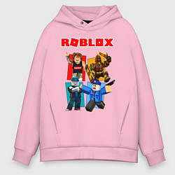 Толстовка оверсайз мужская ROBLOX, цвет: светло-розовый