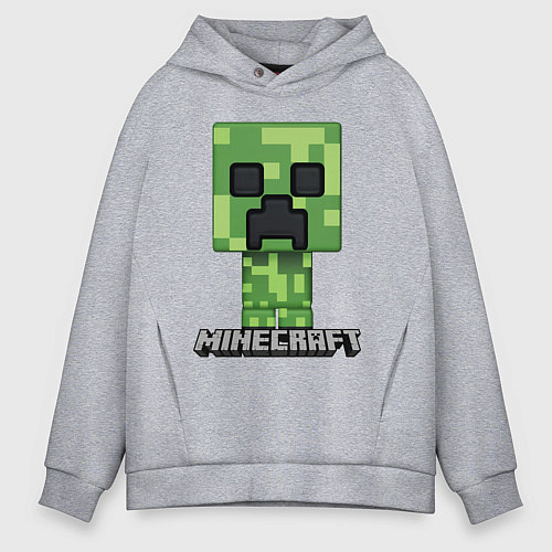 Мужское худи оверсайз MINECRAFT / Меланж – фото 1