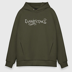Толстовка оверсайз мужская Evanescence, цвет: хаки