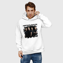 Толстовка оверсайз мужская Nickelback, цвет: белый — фото 2
