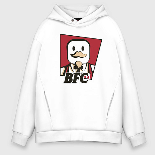 Мужское худи оверсайз BFC / Белый – фото 1