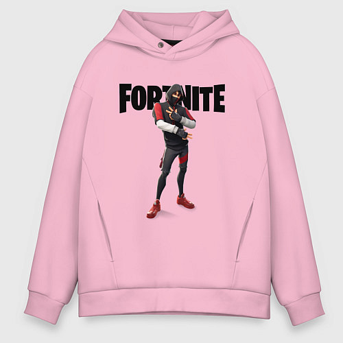 Мужское худи оверсайз FORTNITE IKONIK / Светло-розовый – фото 1