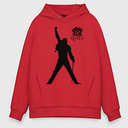 Толстовка оверсайз мужская Queen двусторонняя, цвет: красный