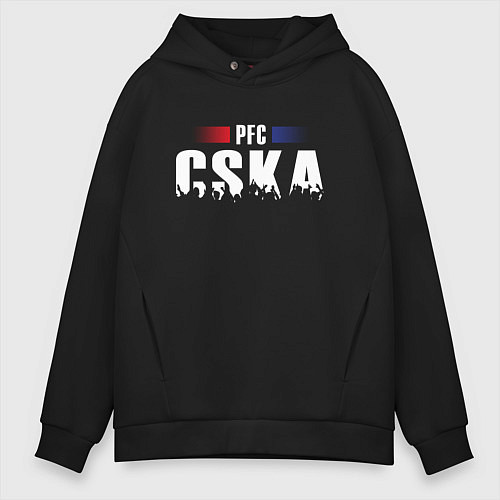 Мужское худи оверсайз PFC CSKA / Черный – фото 1