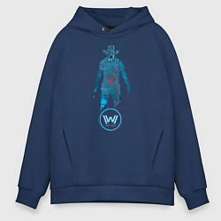 Толстовка оверсайз мужская Westworld Chip, цвет: тёмно-синий