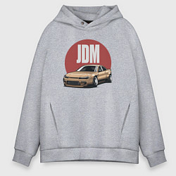 Толстовка оверсайз мужская JDM, цвет: меланж