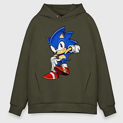 Толстовка оверсайз мужская SONIC, цвет: хаки