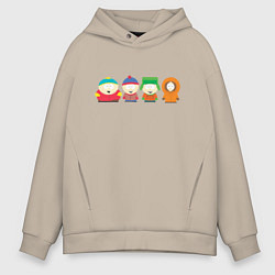 Толстовка оверсайз мужская SOUTH PARK, цвет: миндальный