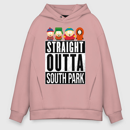 Мужское худи оверсайз SOUTH PARK / Пыльно-розовый – фото 1