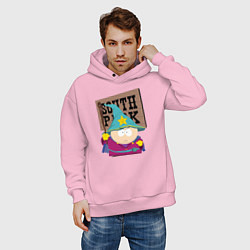 Толстовка оверсайз мужская ЮЖНЫЙ ПАРК, цвет: светло-розовый — фото 2