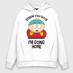 Толстовка оверсайз мужская South Park, Эрик Картман, цвет: белый
