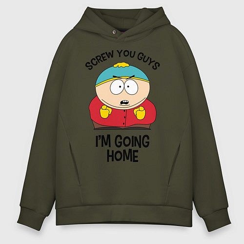 Мужское худи оверсайз South Park, Эрик Картман / Хаки – фото 1