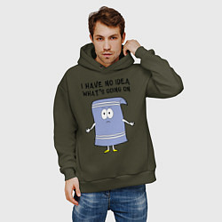 Толстовка оверсайз мужская South Park, Полотенчик, цвет: хаки — фото 2