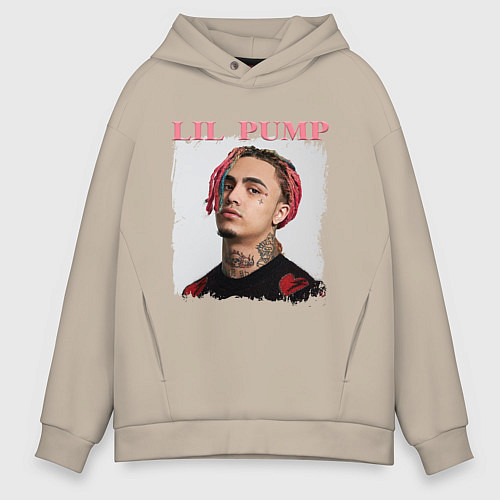 Мужское худи оверсайз LIL PUMP / Миндальный – фото 1