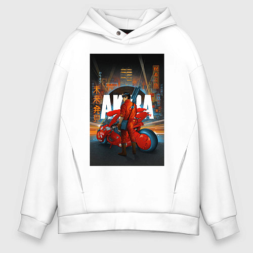 Мужское худи оверсайз AKIRA / Белый – фото 1