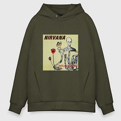 Толстовка оверсайз мужская NIRVANA, цвет: хаки