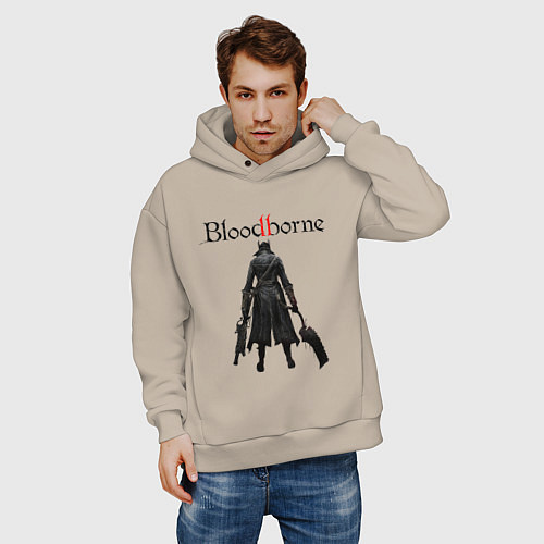 Мужское худи оверсайз Bloodborne / Миндальный – фото 3
