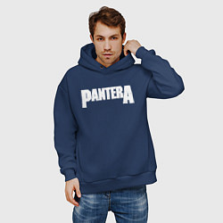 Толстовка оверсайз мужская Pantera, цвет: тёмно-синий — фото 2