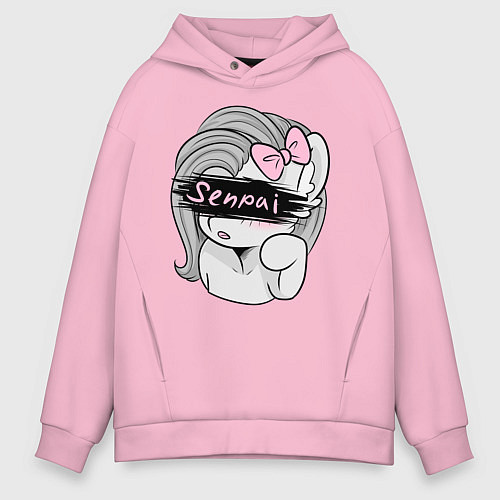 Мужское худи оверсайз Senpai / Светло-розовый – фото 1