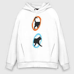Мужское худи оверсайз Portal Cat