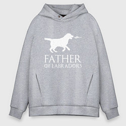 Толстовка оверсайз мужская Отец Лабрадоров, цвет: меланж
