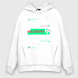 Толстовка оверсайз мужская VALORANT, цвет: белый