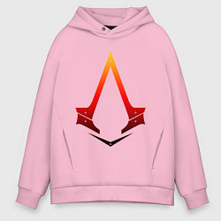 Толстовка оверсайз мужская Assassins Creed, цвет: светло-розовый