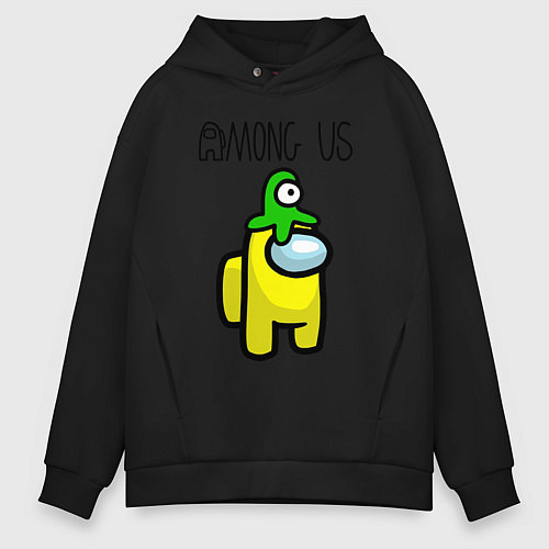 Мужское худи оверсайз AMONG US / Черный – фото 1
