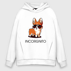 Толстовка оверсайз мужская ИНКОРГНИТО, цвет: белый