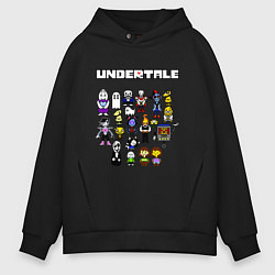 Толстовка оверсайз мужская UNDERTALE, цвет: черный