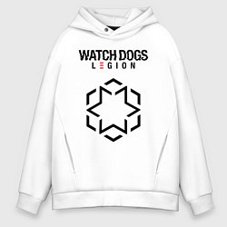 Толстовка оверсайз мужская Футурологи Watch Dogs Legion, цвет: белый