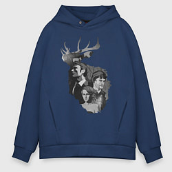 Толстовка оверсайз мужская Hannibal, цвет: тёмно-синий