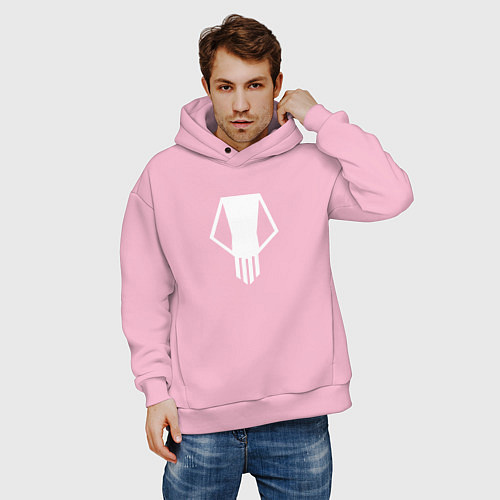 Мужское худи оверсайз Bakugo t-shirt / Светло-розовый – фото 3