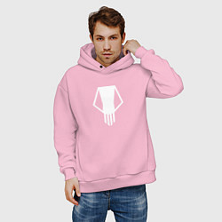 Толстовка оверсайз мужская Bakugo t-shirt, цвет: светло-розовый — фото 2