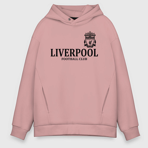 Мужское худи оверсайз Liverpool FC / Пыльно-розовый – фото 1