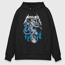 Мужское худи оверсайз Metallica - черт