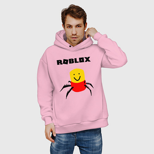 Мужское худи оверсайз ROBLOX / Светло-розовый – фото 3