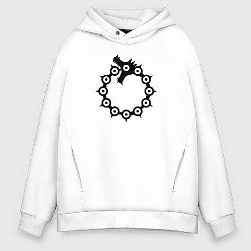 Мужское худи оверсайз Nanatsu no Taizai / Белый – фото 1