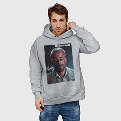 Толстовка оверсайз мужская Голяк Brassic Винни, цвет: меланж — фото 2